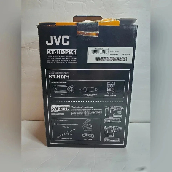 New JVC KT-HDPK1 Transportable HD Radio Receiver & Car Installation Kit - Picture 2 of 5
